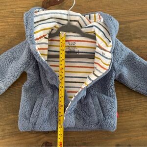 Magnetic Me Winter Sky Minky Let’s Go Sherpa Jacket with Striped Lining